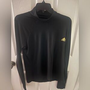 Adidas Women’s Black Long Sleeve Athletic Top, Mock Turtleneck, Size XL